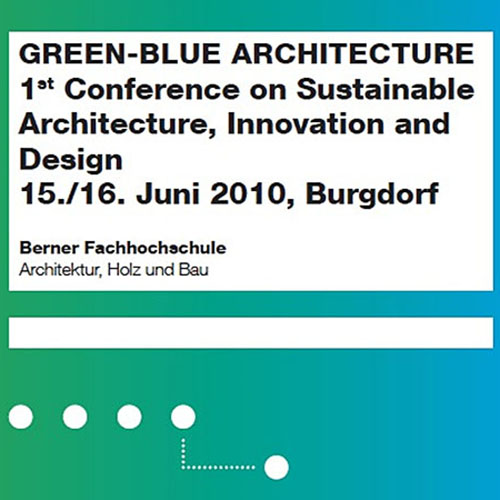 1st Conf. on Sustainable Architecture