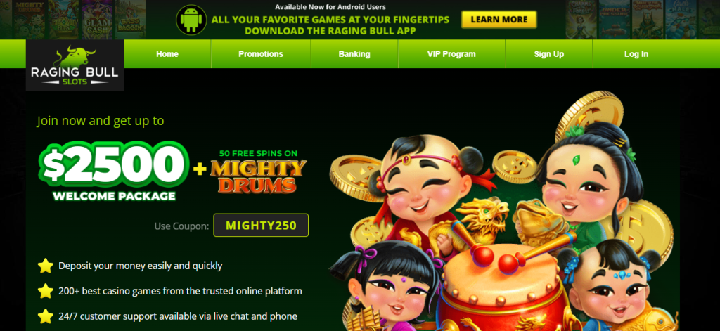 raging bull - montana online casinos